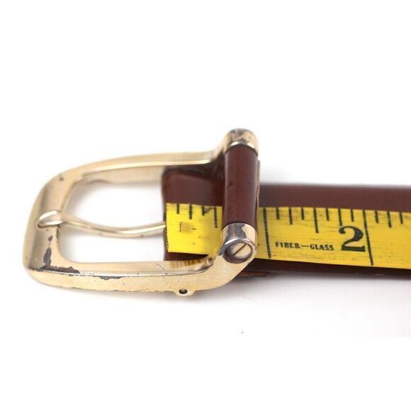 Cole Haan TEXTURED BROWN GENUINE LEATHER 1.25"Wd CASUAL DRESS MEN'S BELT 44 (X31 - Picture 10 of 13